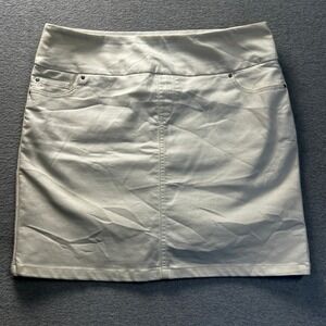 Mini Skirt Womens Large White Stretch Casual Summer Style‎ Stretch S.C. & Co